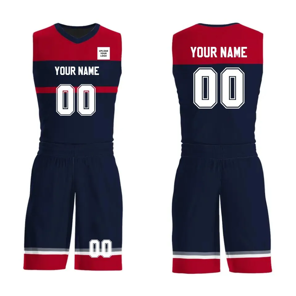 Custom Basketball Jersey and Shorts, Personalized Uniform with Name Number Logo for  Adult Youth Kids, BBJ-221006005