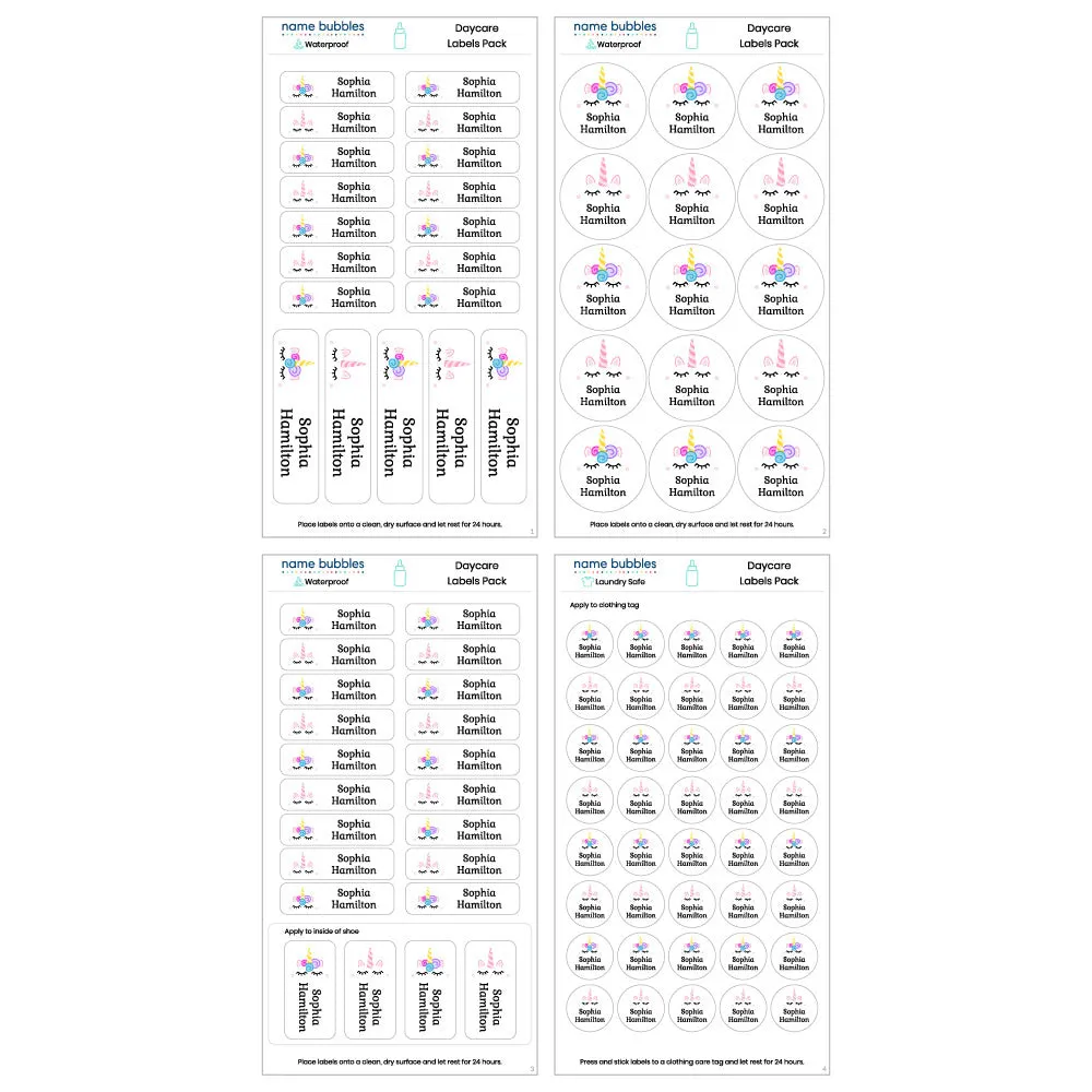 Custom Daycare Labels Pack