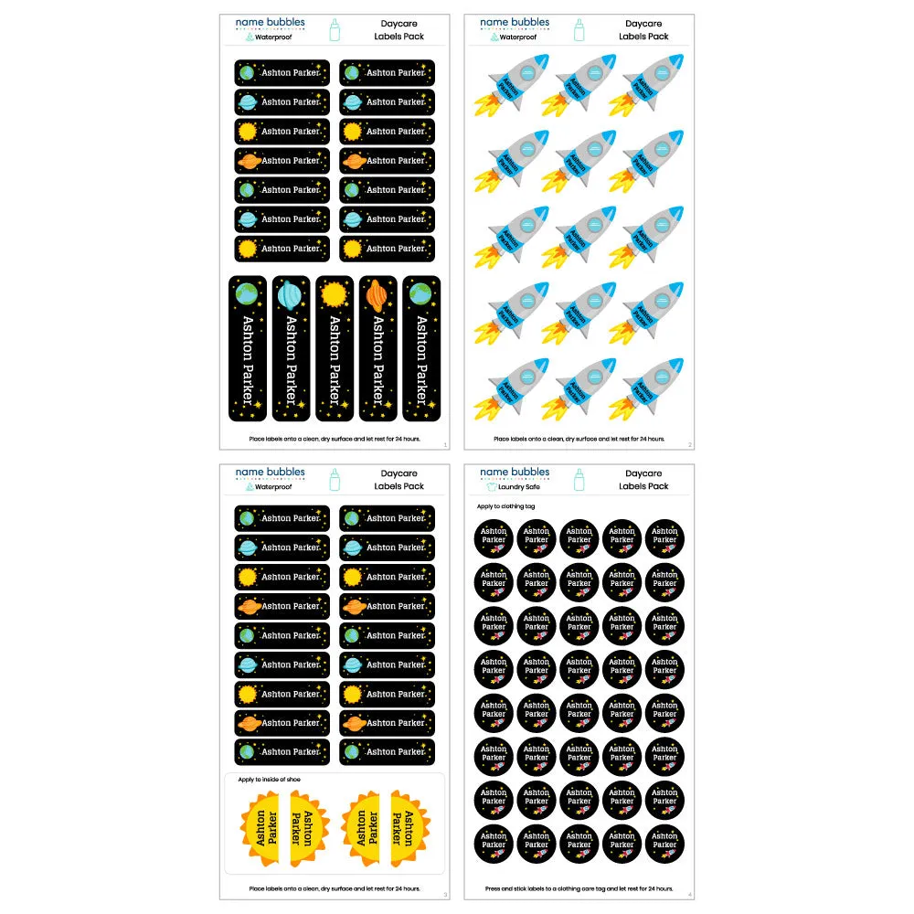 Custom Daycare Labels Pack