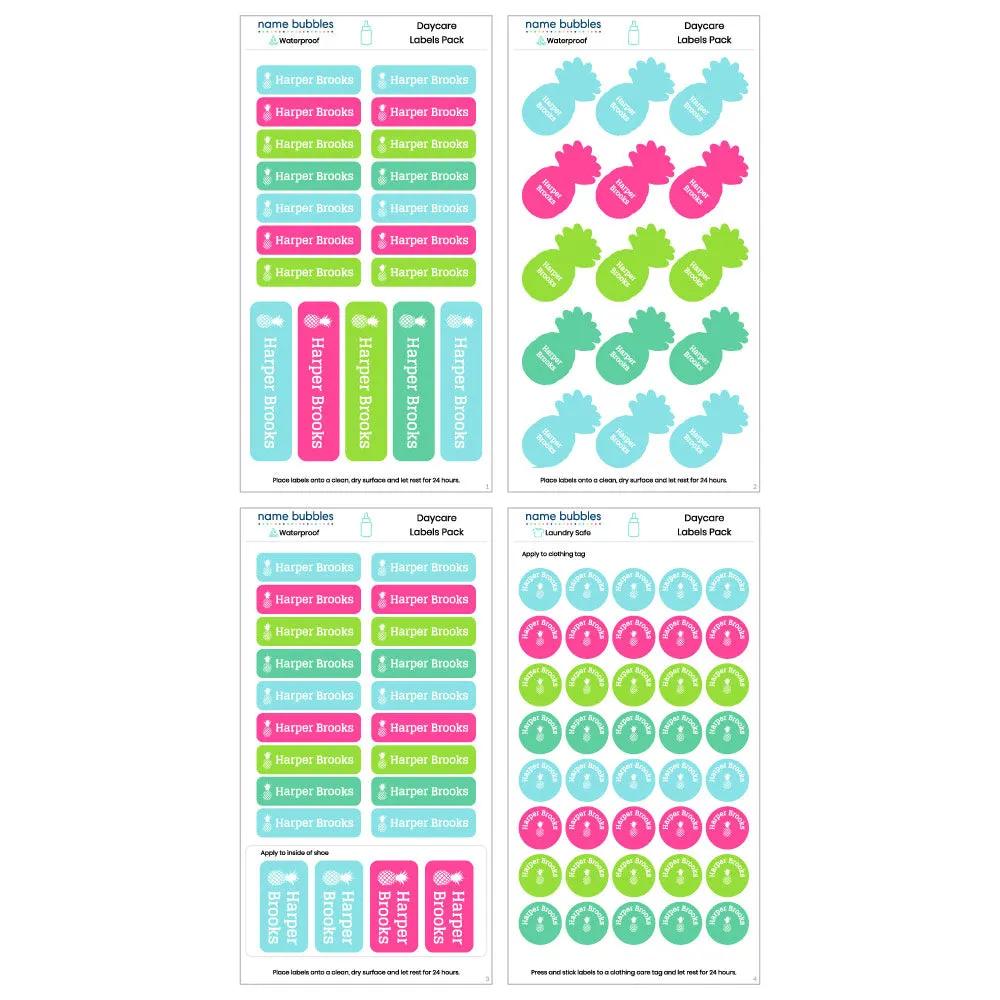 Custom Daycare Labels Pack