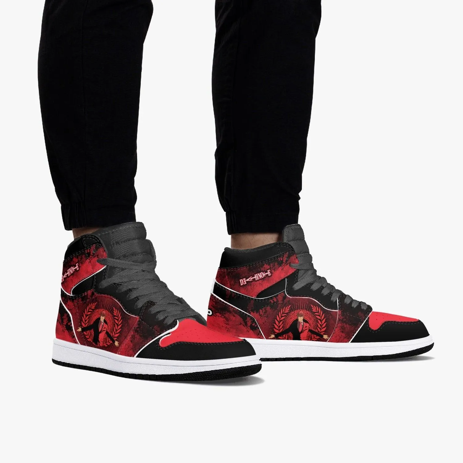 Death Note Kira Red JD1 Mid Anime Shoes