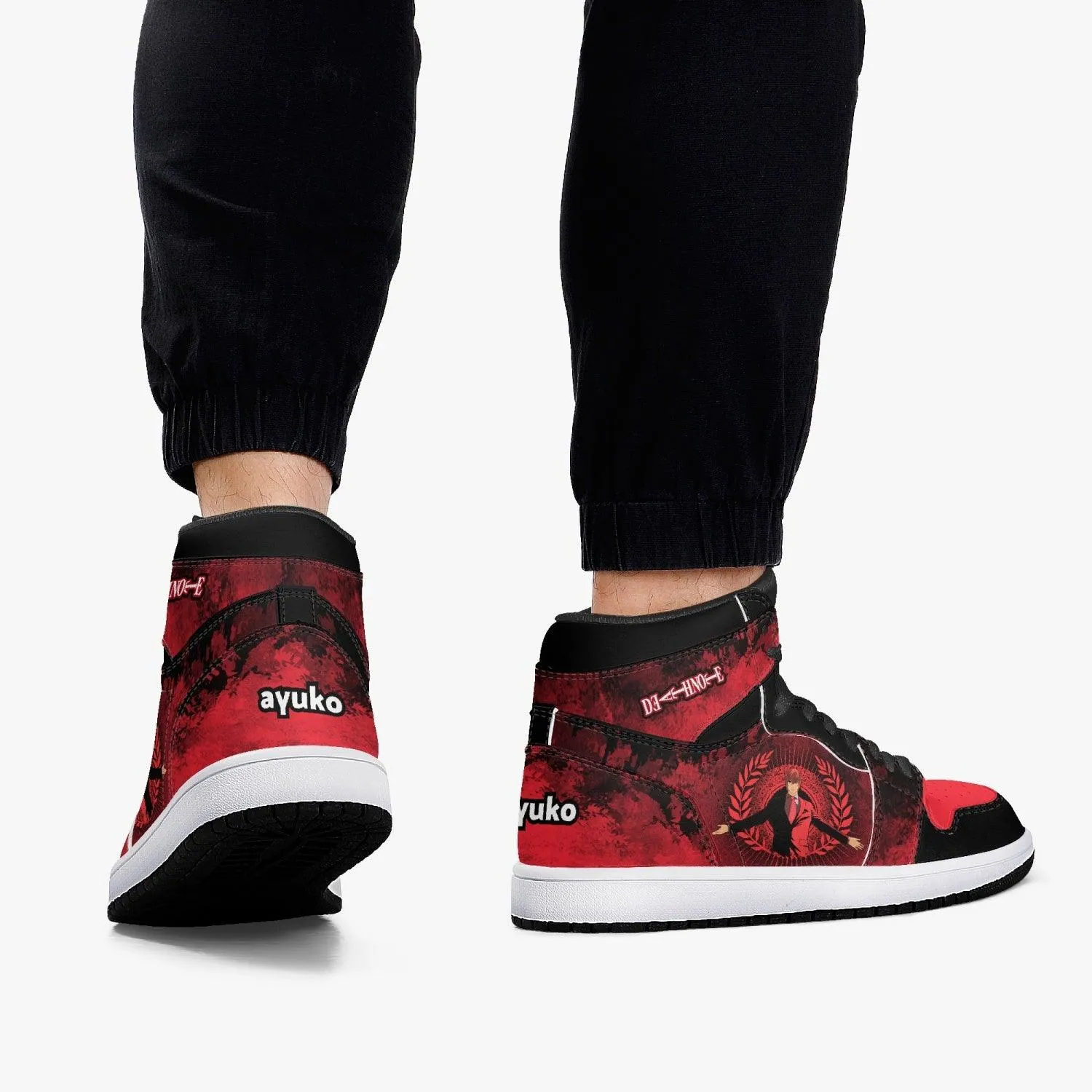 Death Note Kira Red JD1 Mid Anime Shoes