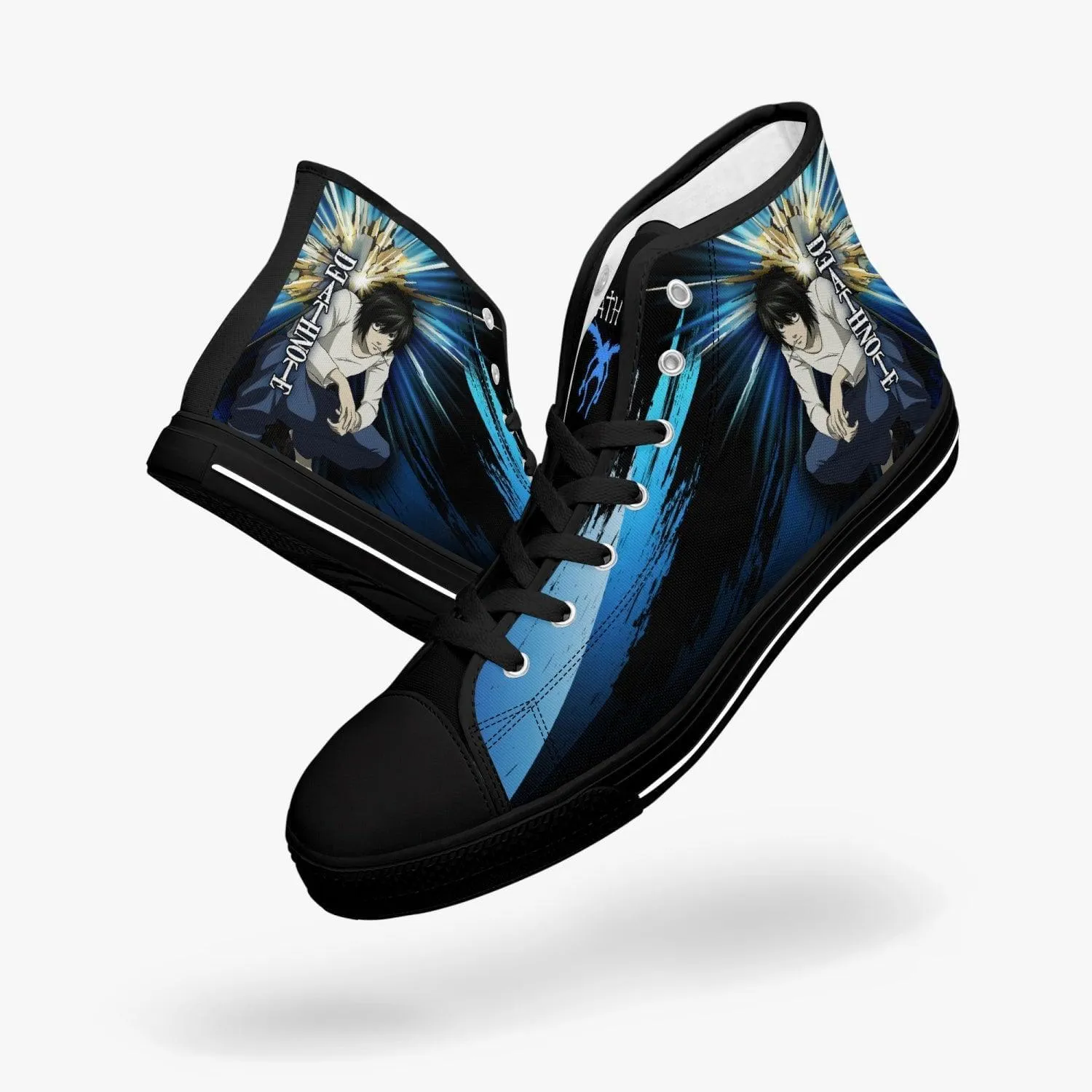 Death Note 'L' Blue A-Star Mid Anime Shoes