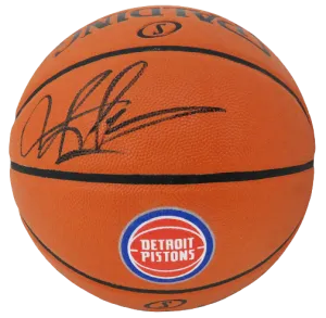 Dennis Rodman Detroit Pistons Signed Spalding Game Series NBA Basketball (JSA COA)