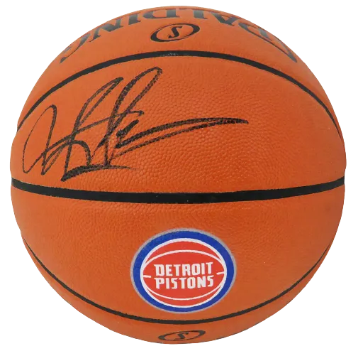 Dennis Rodman Detroit Pistons Signed Spalding Game Series NBA Basketball (JSA COA)