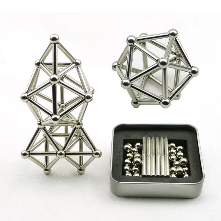 DIY Magnetic Sticks And Balls - 40% OFF TODAY !! - Designer Building Blocks Construction Set Magnet Toys Children Adults