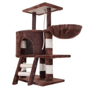 Durable 104cm Plush Cat Tree with Hammock & Perch - Floofi