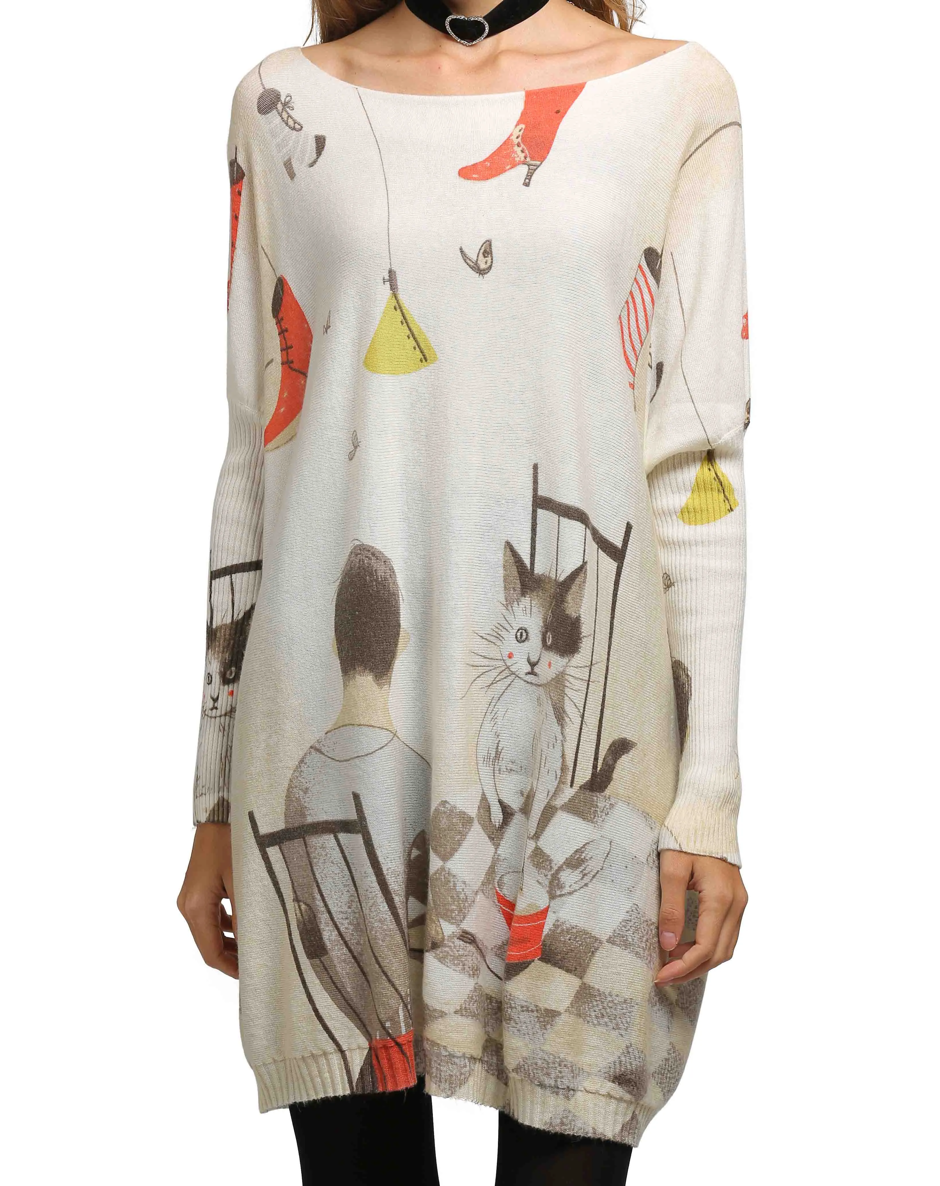 ellazhu Casual Sweater Sweatshirts DH12