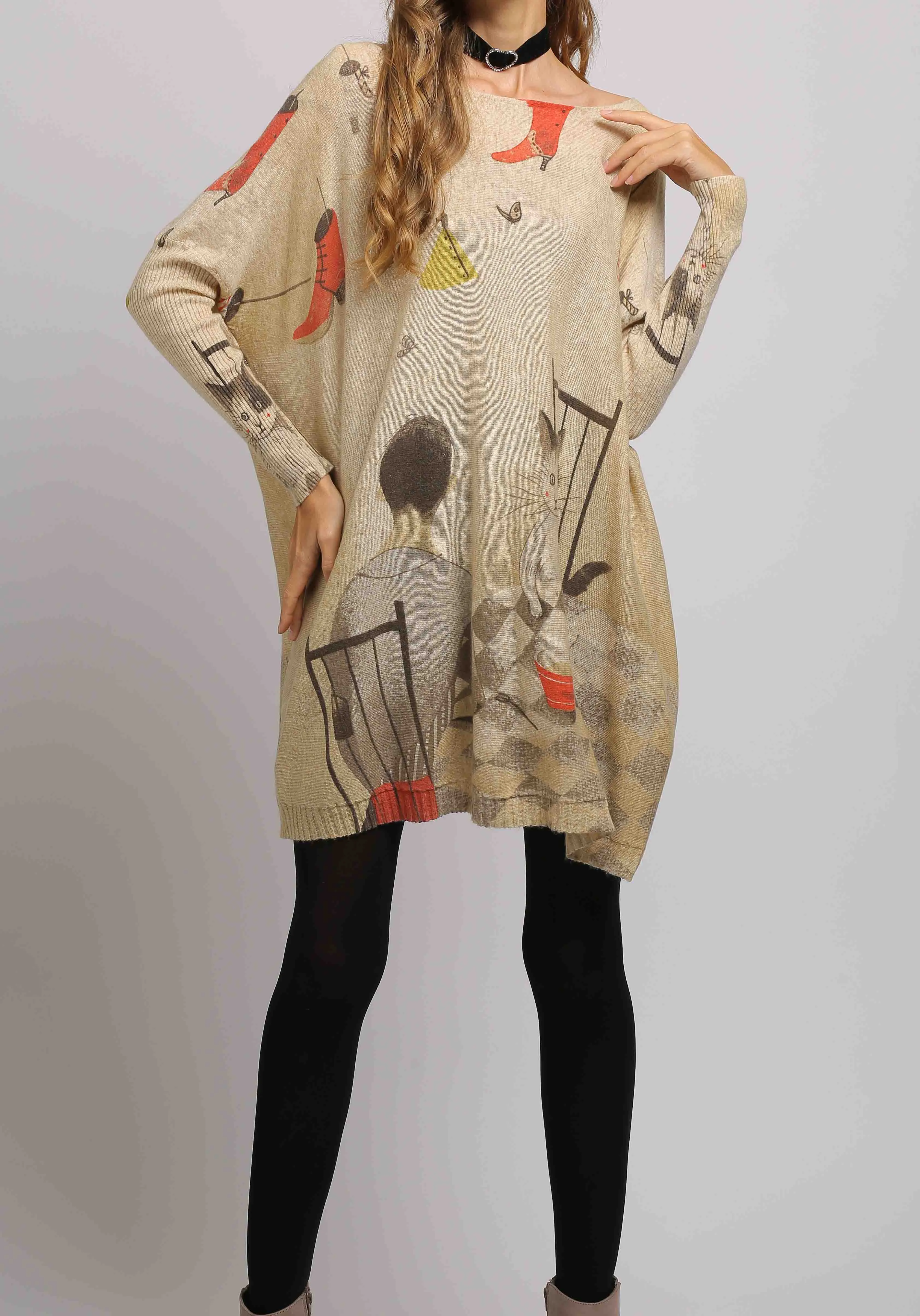 ellazhu Casual Sweater Sweatshirts DH12