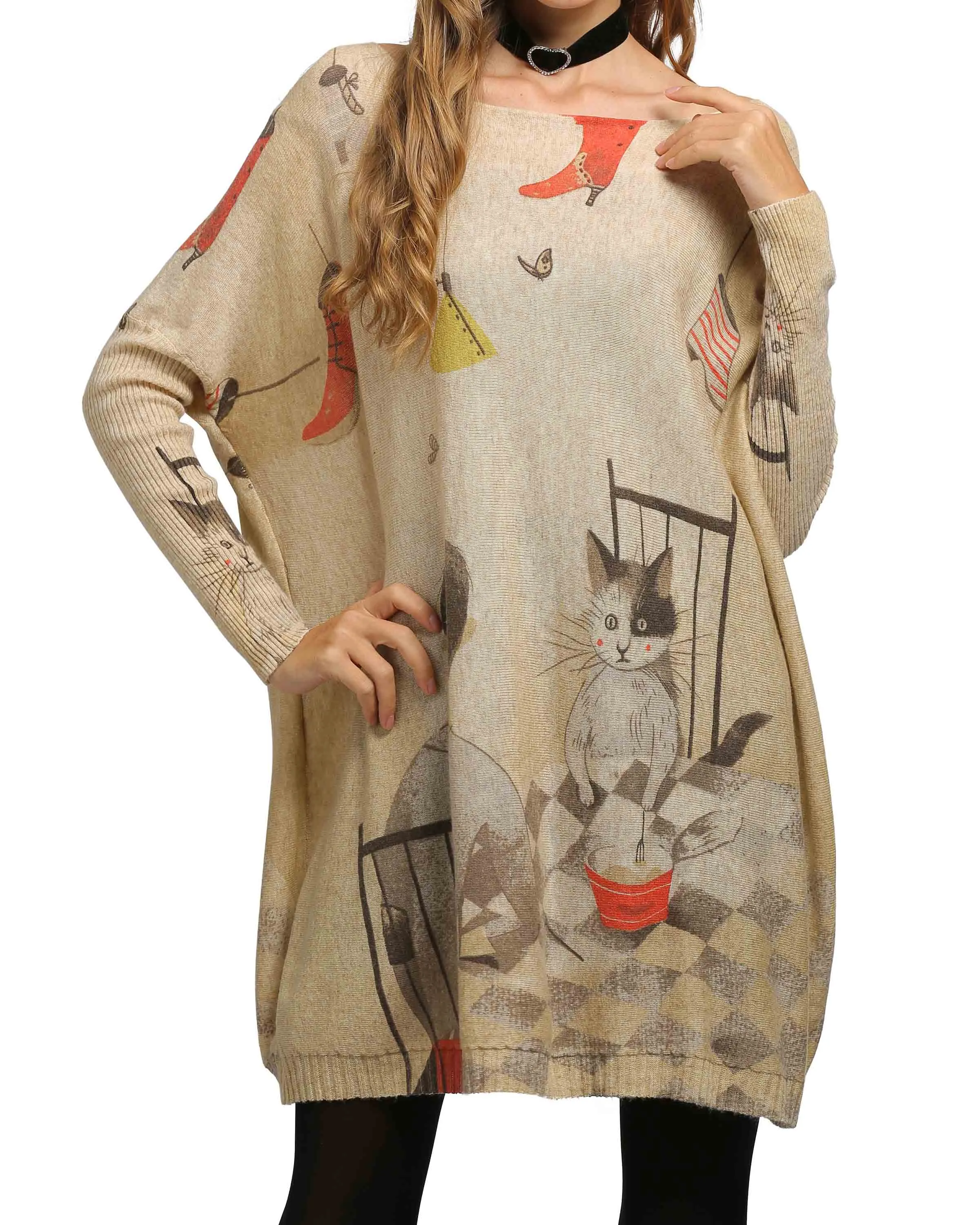 ellazhu Casual Sweater Sweatshirts DH12