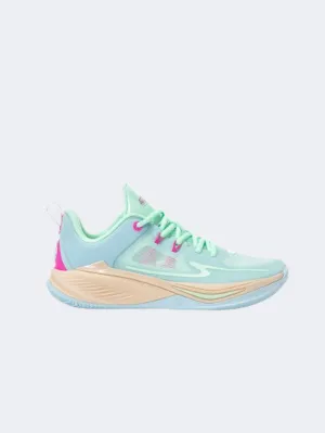 Erke Men Basketball Shoes Blue/Light Green