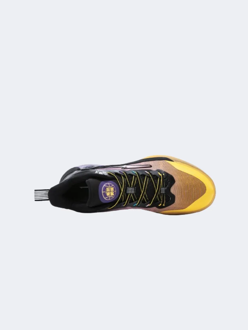 Erke Men Basketball Shoes Dark Purple/Black