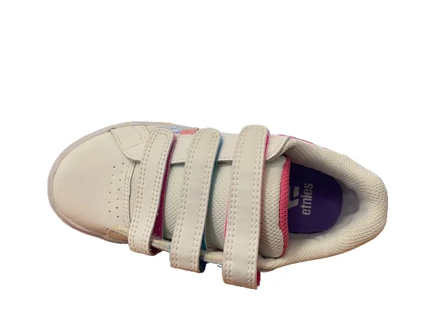 Etnies scarpa sneakers da ragazza Kids Fader Vulc con strappo 4301000091100 bianco