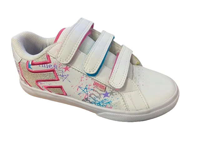 Etnies scarpa sneakers da ragazza Kids Fader Vulc con strappo 4301000091100 bianco