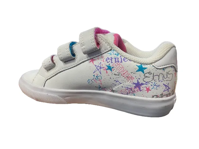 Etnies scarpa sneakers da ragazza Kids Fader Vulc con strappo 4301000091100 bianco