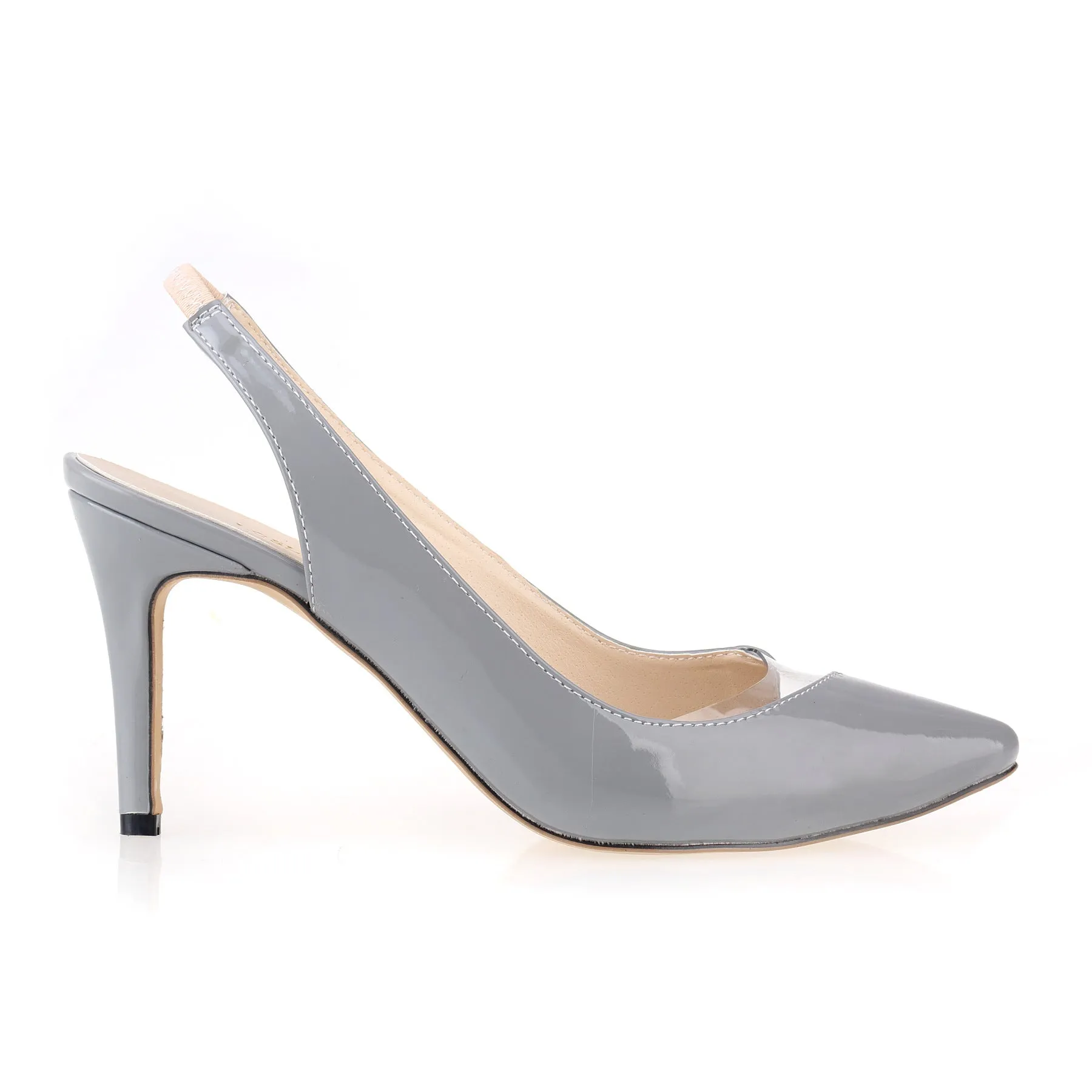 Fashionable Pointed Toe Cutout Stiletto Heels Shoes-2