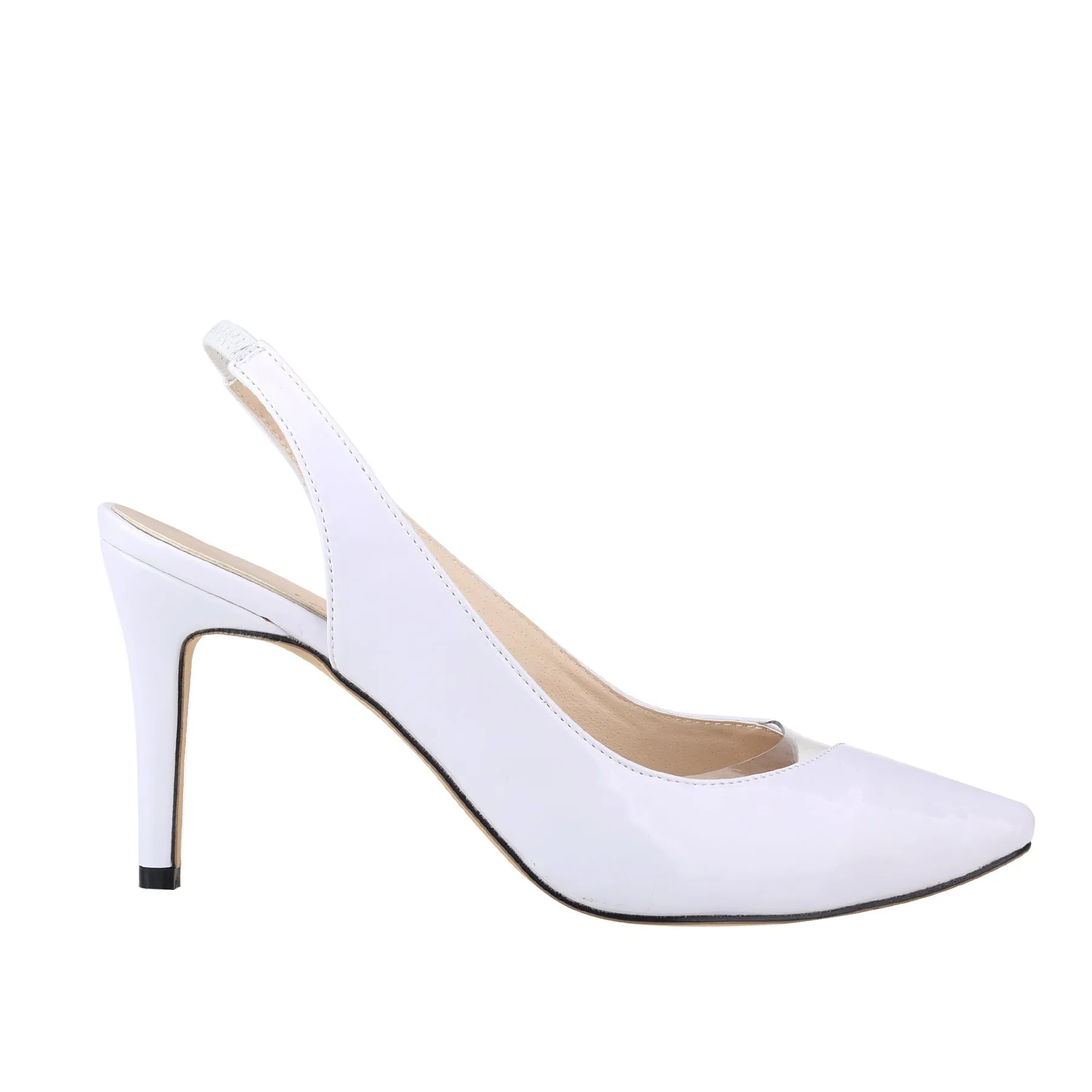Fashionable Pointed Toe Cutout Stiletto Heels Shoes-2