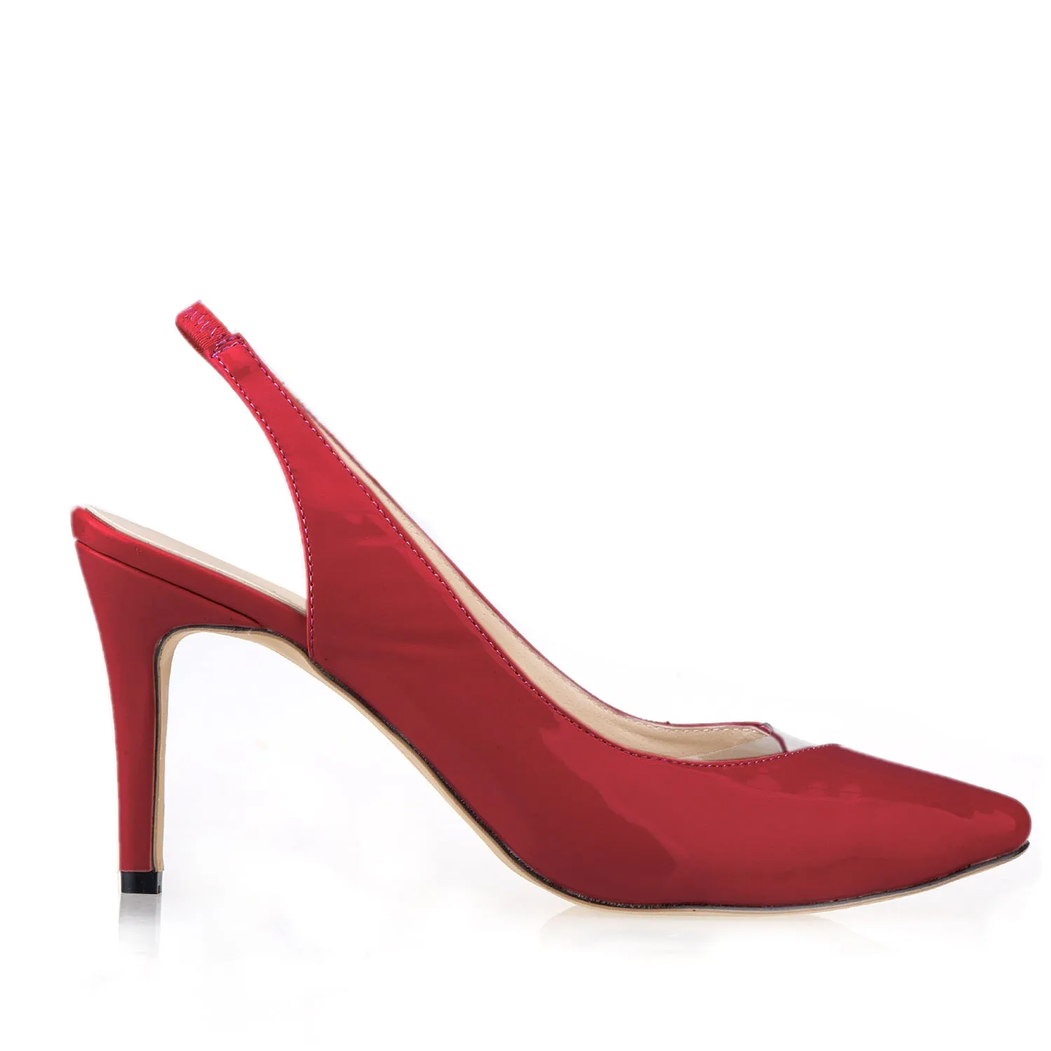 Fashionable Pointed Toe Cutout Stiletto Heels Shoes-2
