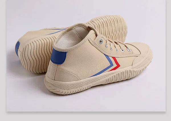 FEIYUE SHANGHAI FE MID 2035 Martial Art / Kung Fu / Wushu / Tai Chi Skate Sports Street Fashion Training Shoes / Sneakers Mid Top Size 34-44 Unisex Youth Adult Khaki