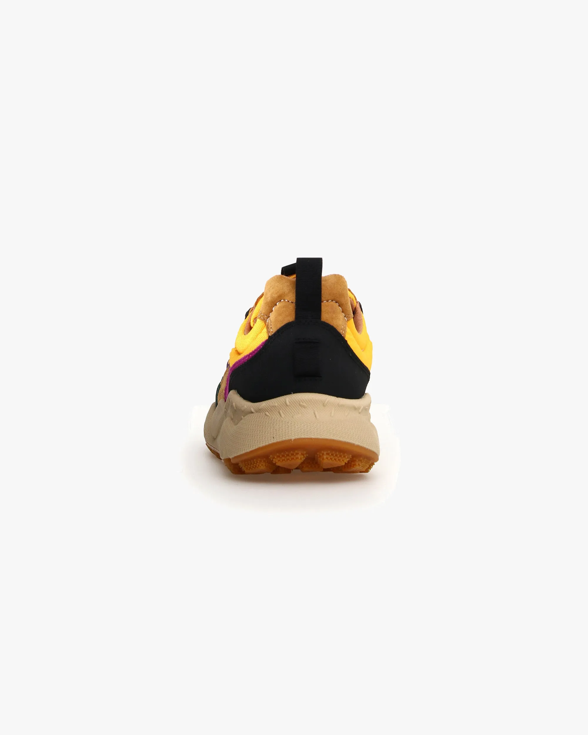 Flower Mountain Iwano 2 Suede & Nylon - Black / Cognac / Yellow