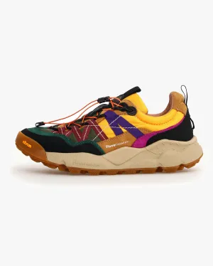 Flower Mountain Iwano 2 Suede & Nylon - Black / Cognac / Yellow