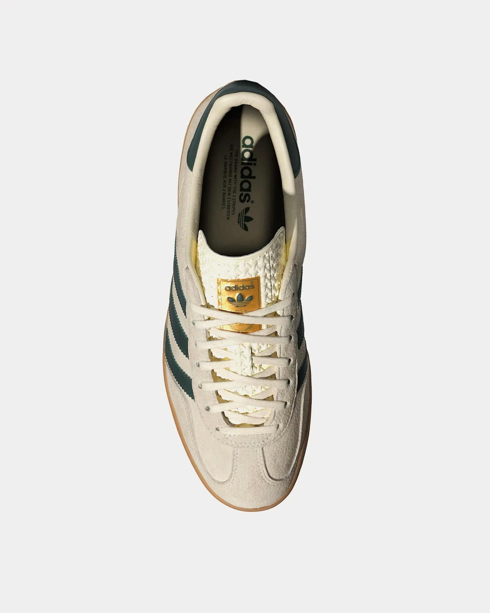 Gazelle Indoors Cream White / Collegiate Green / Gum Low Top Sneakers