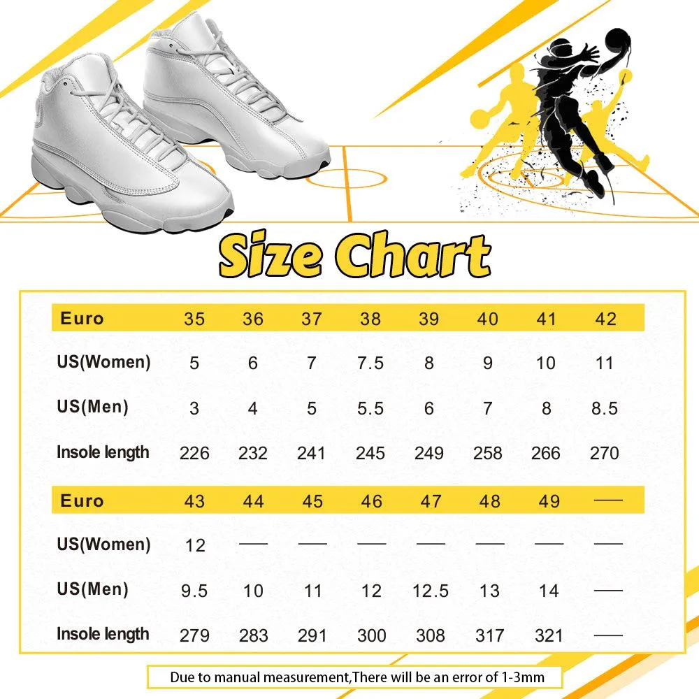 Gearhomie Elvis Aloha Unisex AJ13 Shoes White