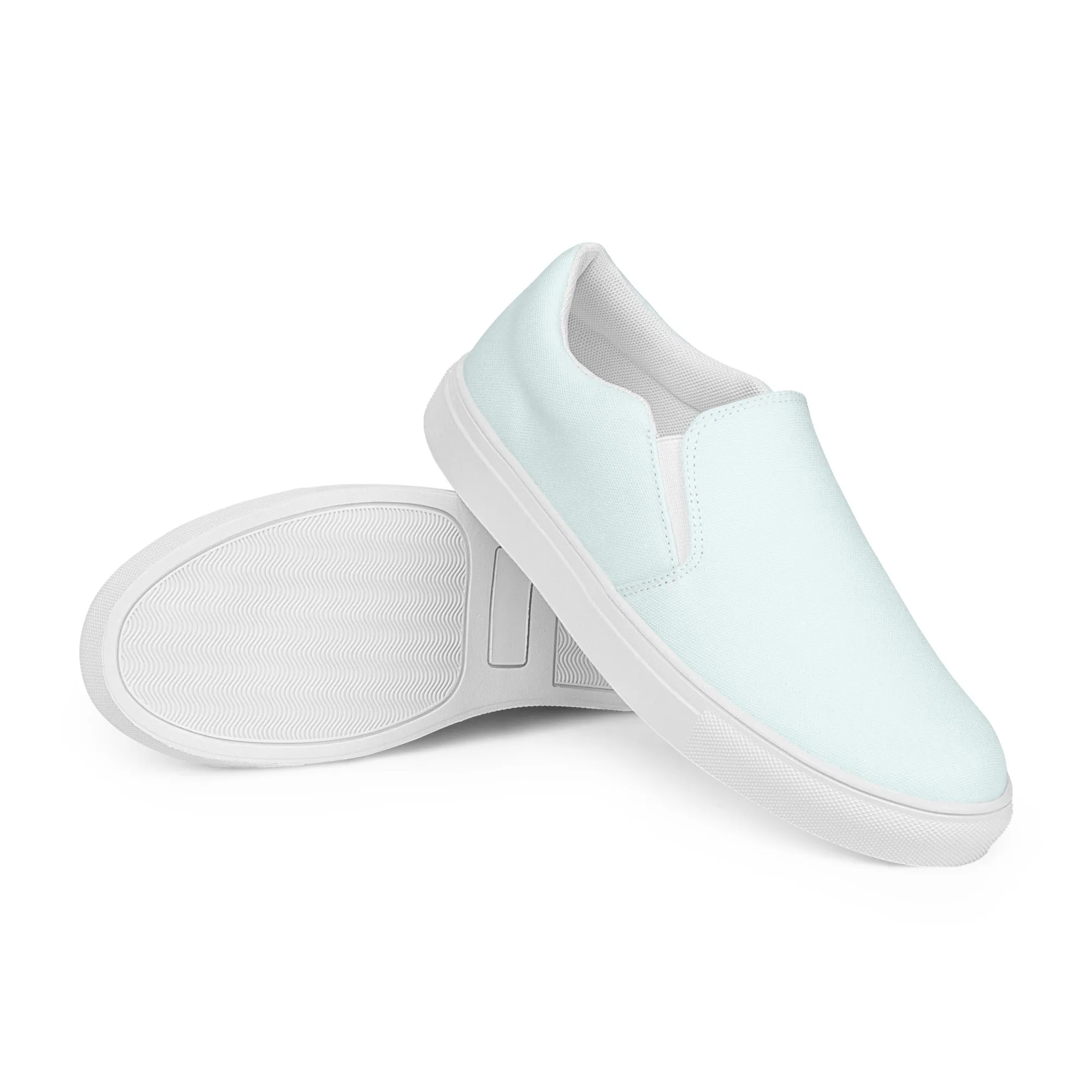 Glacier Blue Women’s slip-on canvas shoes, Blue Casual Shoes, Cruising Shoes