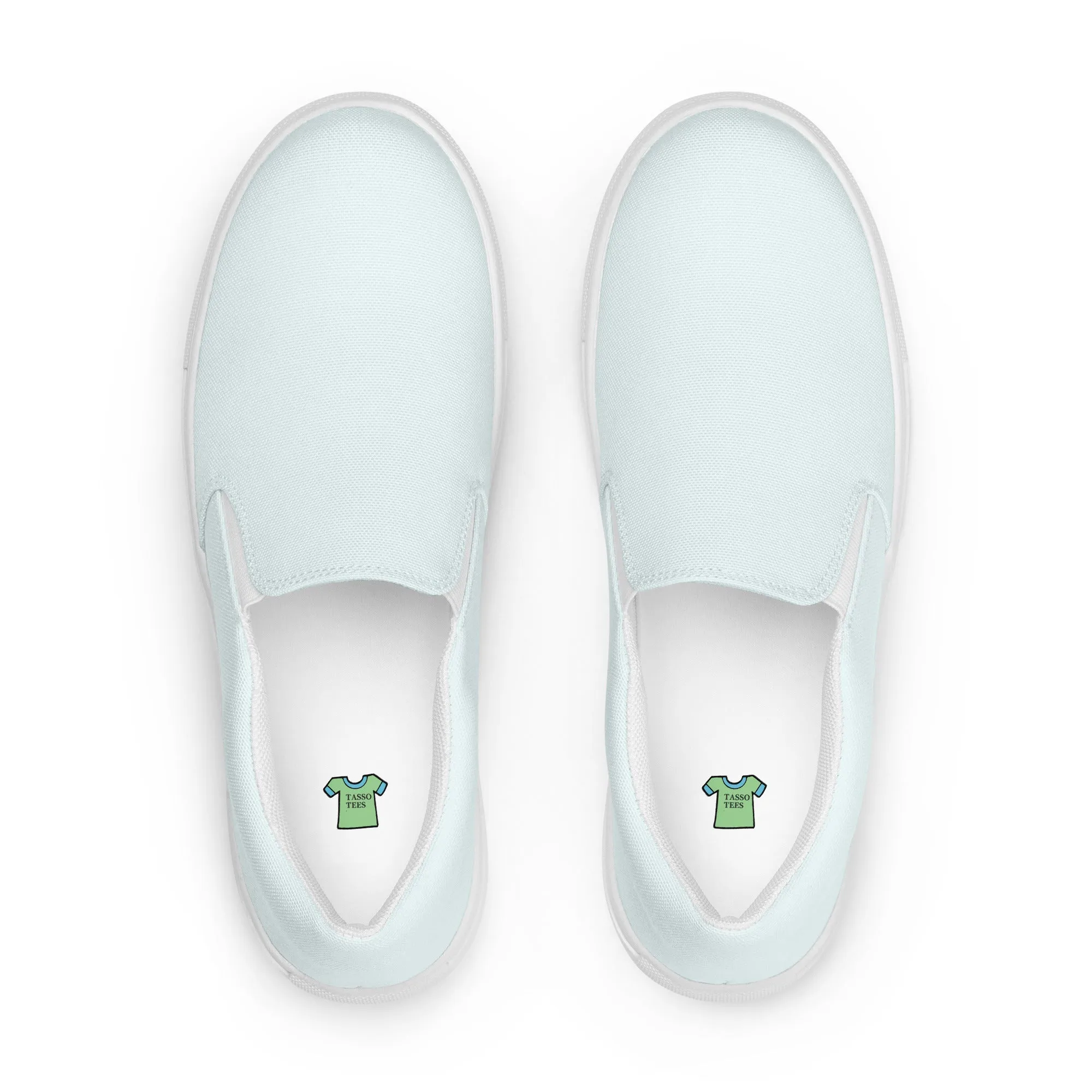 Glacier Blue Women’s slip-on canvas shoes, Blue Casual Shoes, Cruising Shoes