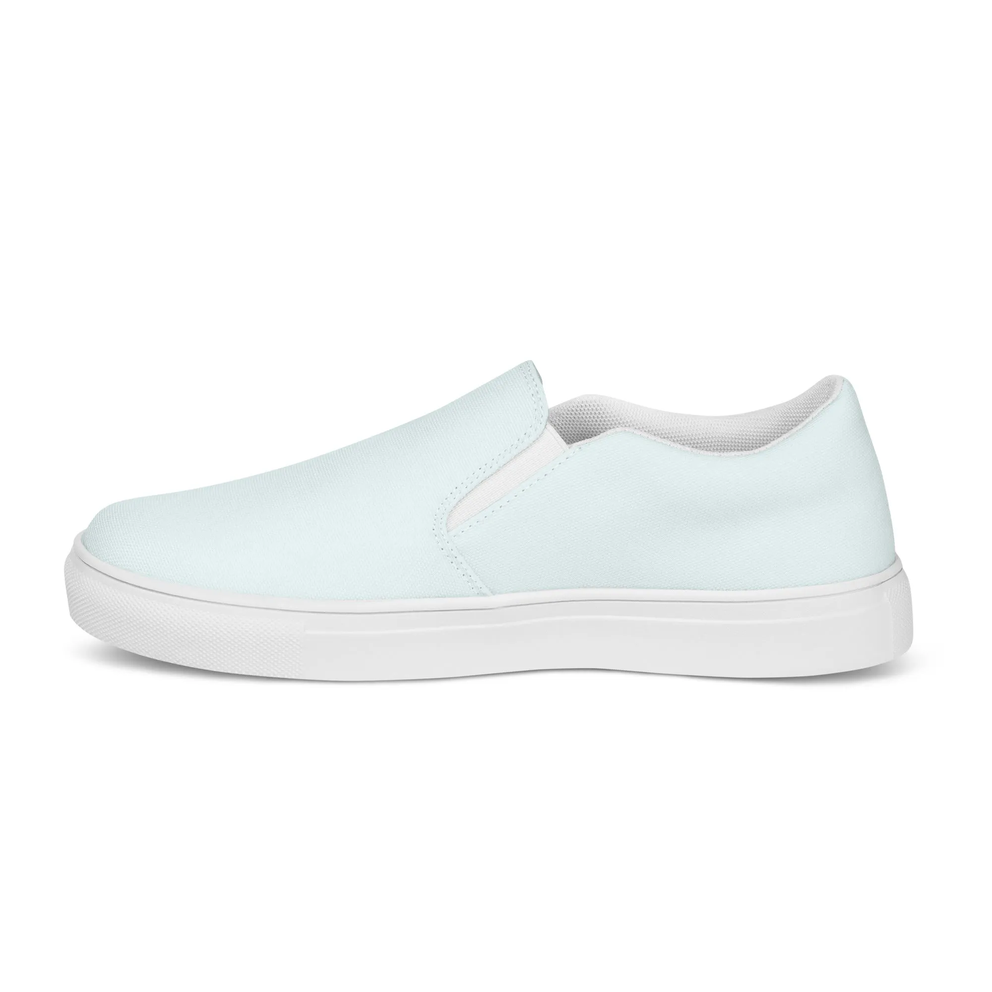 Glacier Blue Women’s slip-on canvas shoes, Blue Casual Shoes, Cruising Shoes