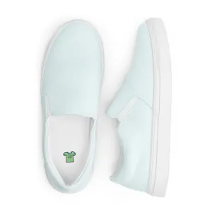 Glacier Blue Women’s slip-on canvas shoes, Blue Casual Shoes, Cruising Shoes