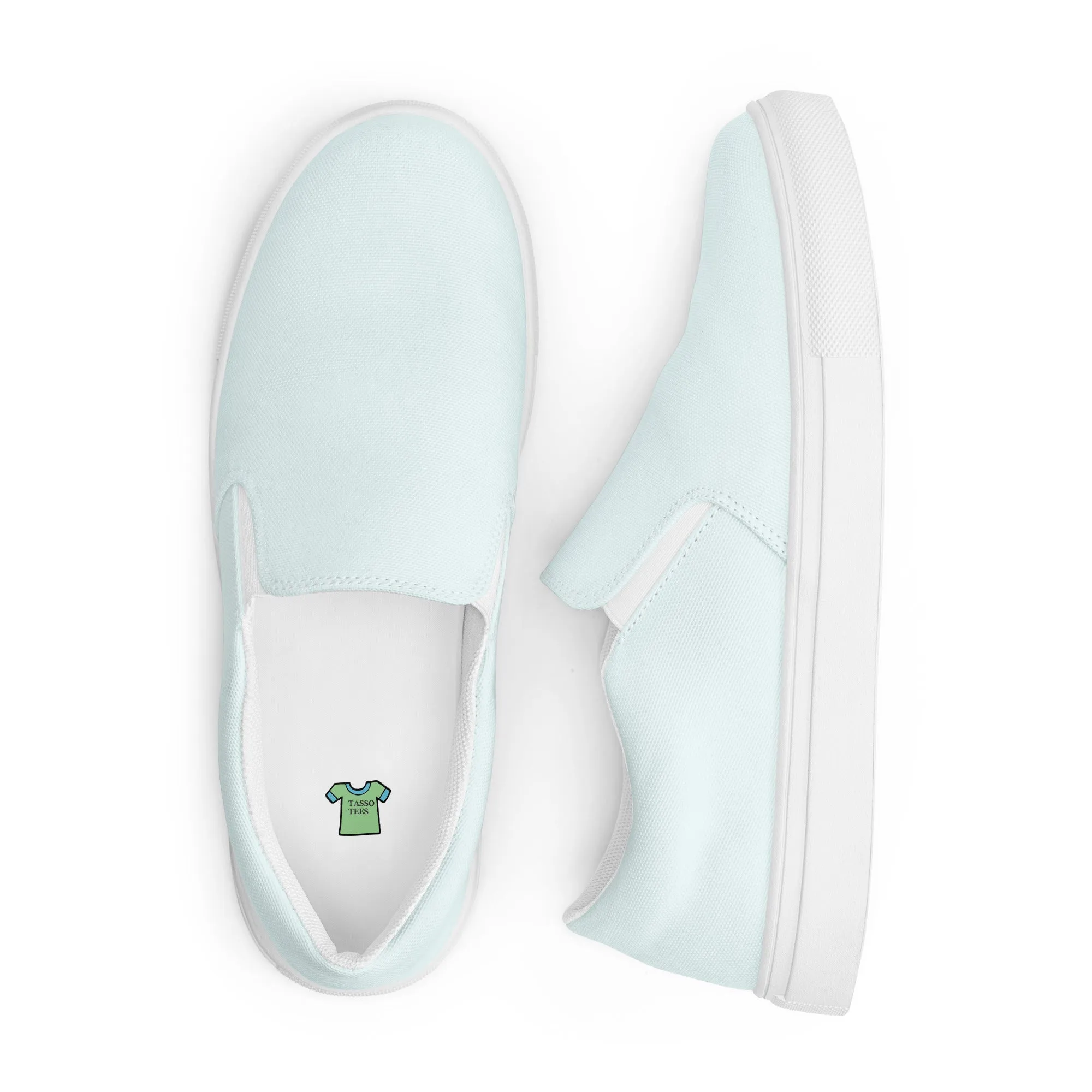 Glacier Blue Women’s slip-on canvas shoes, Blue Casual Shoes, Cruising Shoes