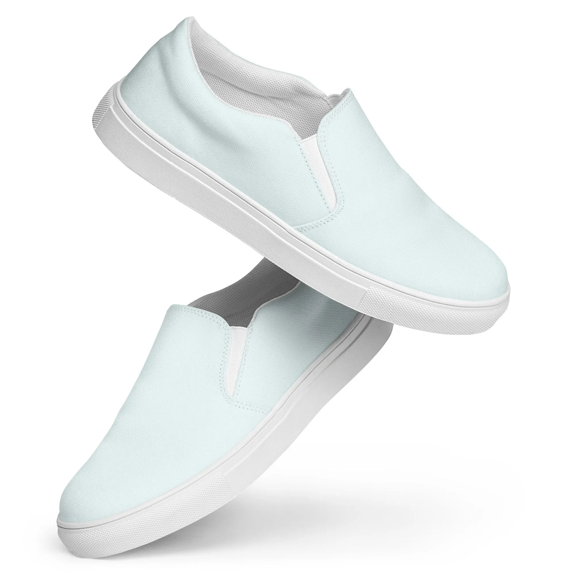 Glacier Blue Women’s slip-on canvas shoes, Blue Casual Shoes, Cruising Shoes