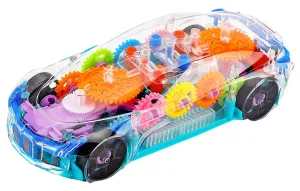 Gooyo GY388-48 3D Concept Gear Car Toy with 3D Lights and Musical Sounds Effect | Bump N' Go Action Car for Kids/Girls/Boys | Multi Color, Power Source: 3xAA Battery (Not Included)
