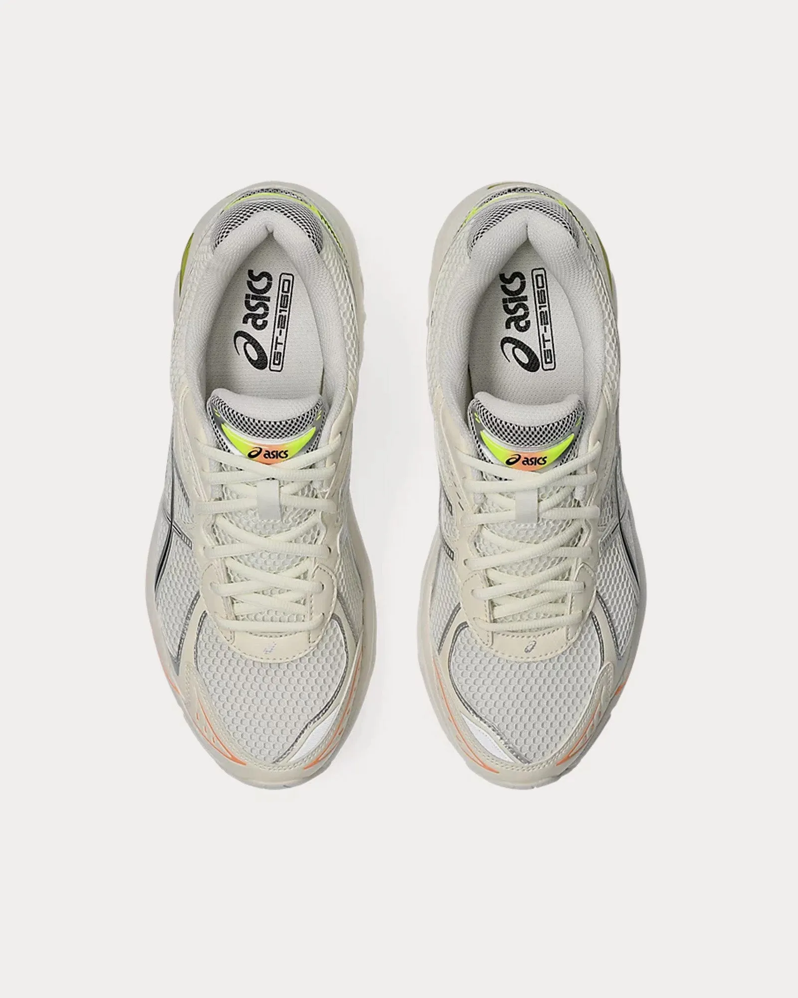 GT-2160 'Paris' Cream / Safety Yellow Low Top Sneakers