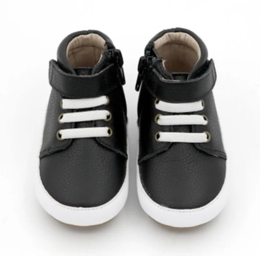 High Top Black Sneakers - Blackout