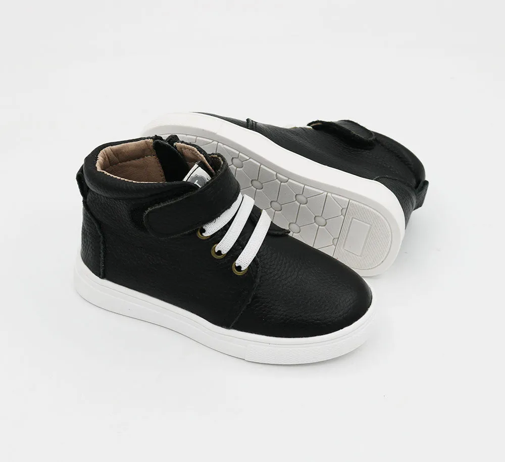 High Top Black Sneakers - Blackout