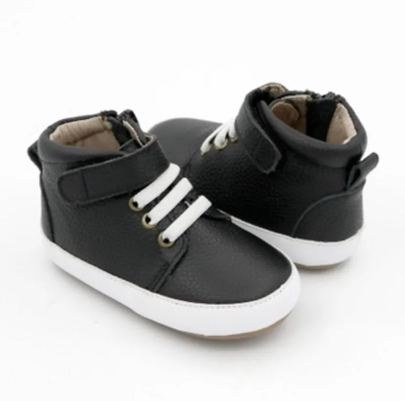 High Top Black Sneakers - Blackout