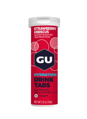 Hydration Tabs   Caffeine - Strawberry Hibiscus
