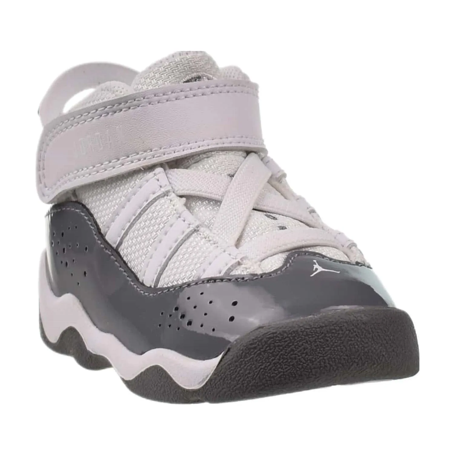 Jordan 6 Rings (TD) Toddler Basketball Shoes White-Cool Grey