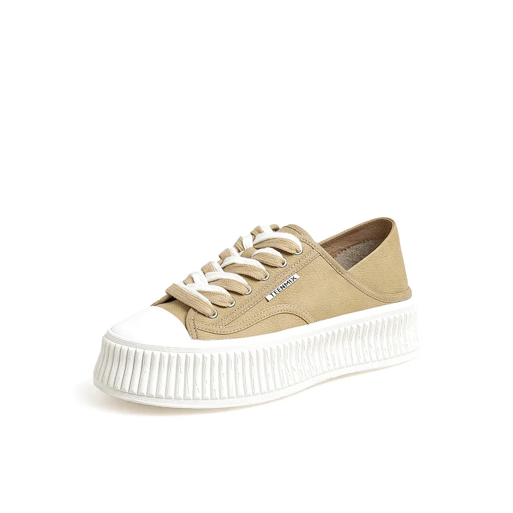 Lace-up Front Skate Sneakers