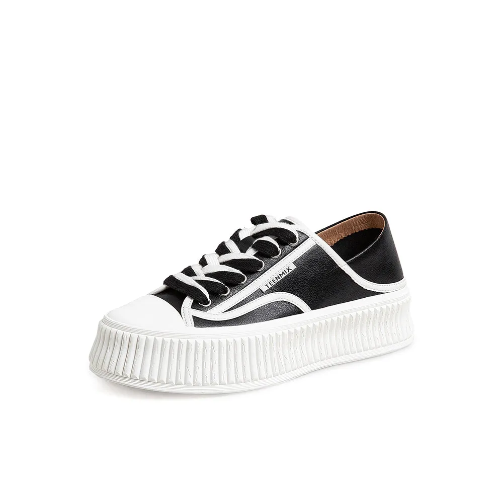Lace-up Front Skate Sneakers