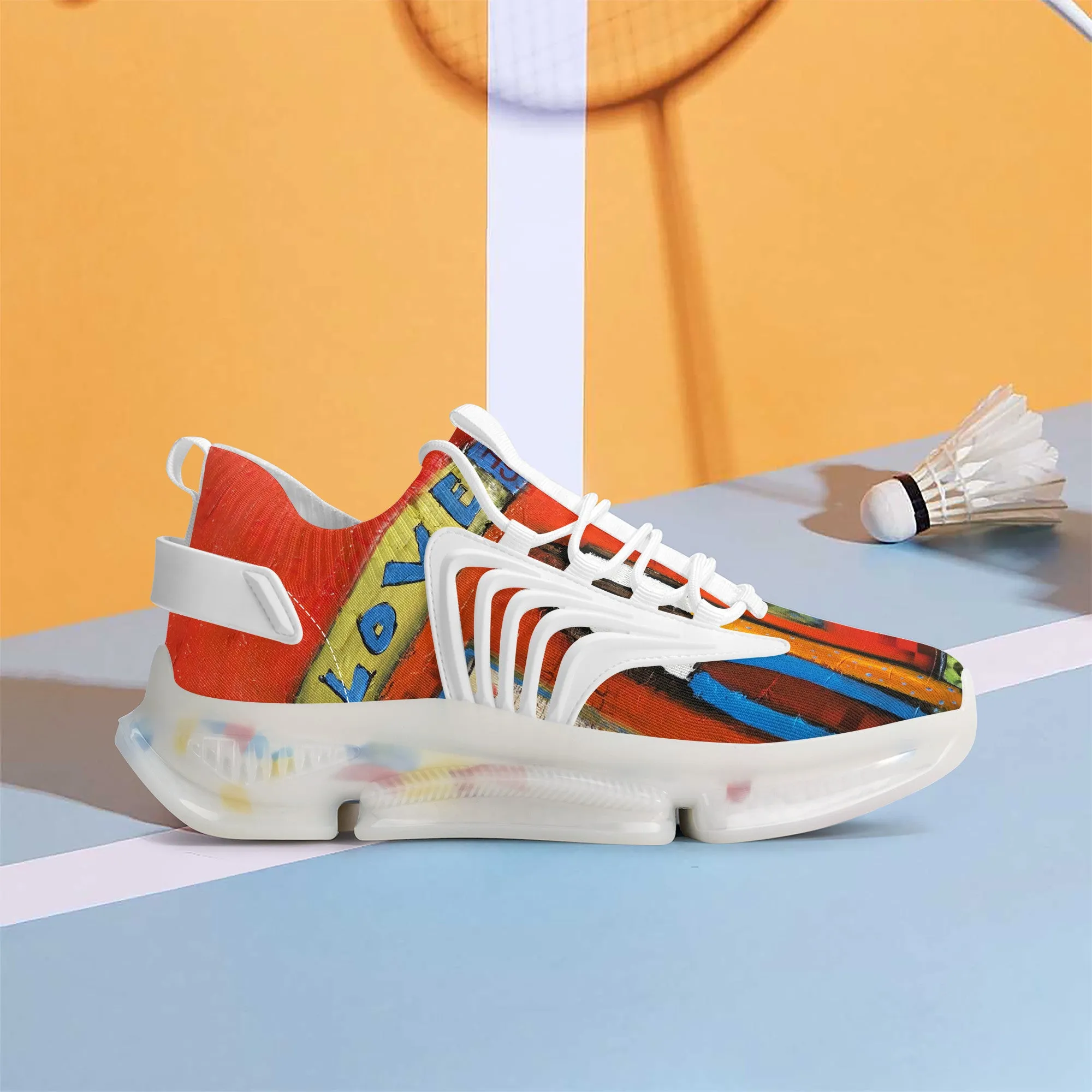 Love Red Romance series Sneakers - White