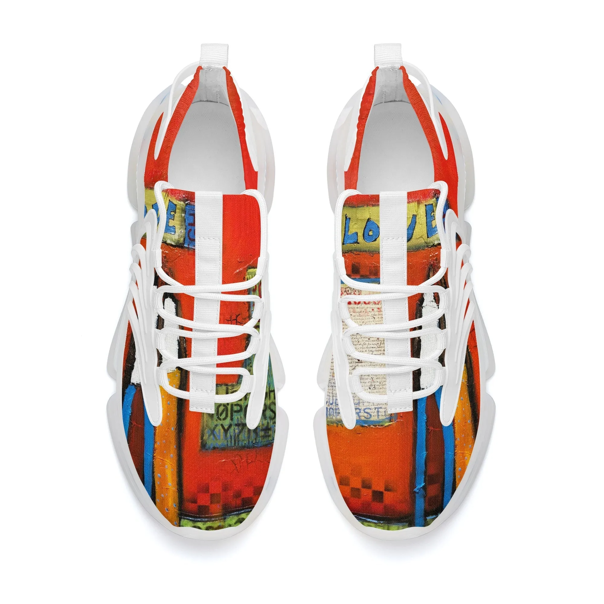 Love Red Romance series Sneakers - White
