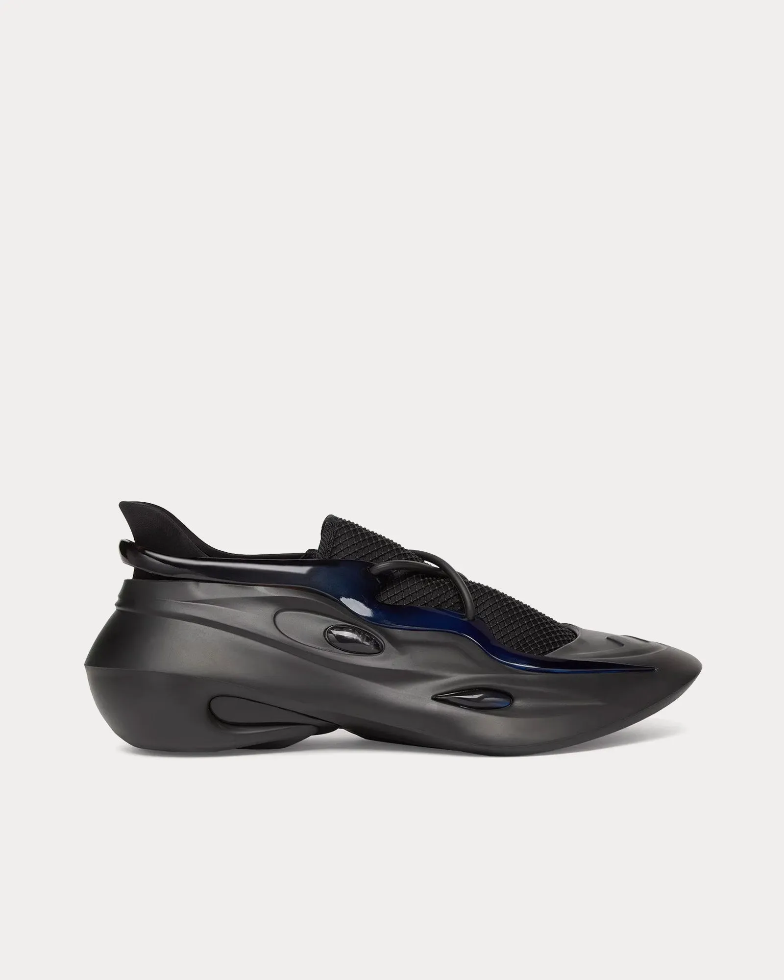 Mad Lycra Black Slip On Sneakers