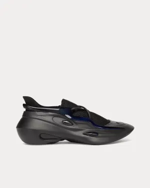 Mad Lycra Black Slip On Sneakers