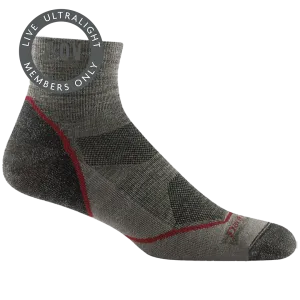 Men's Darn Tough Light Hiker 1/4 Lightweight Hiking Socks
