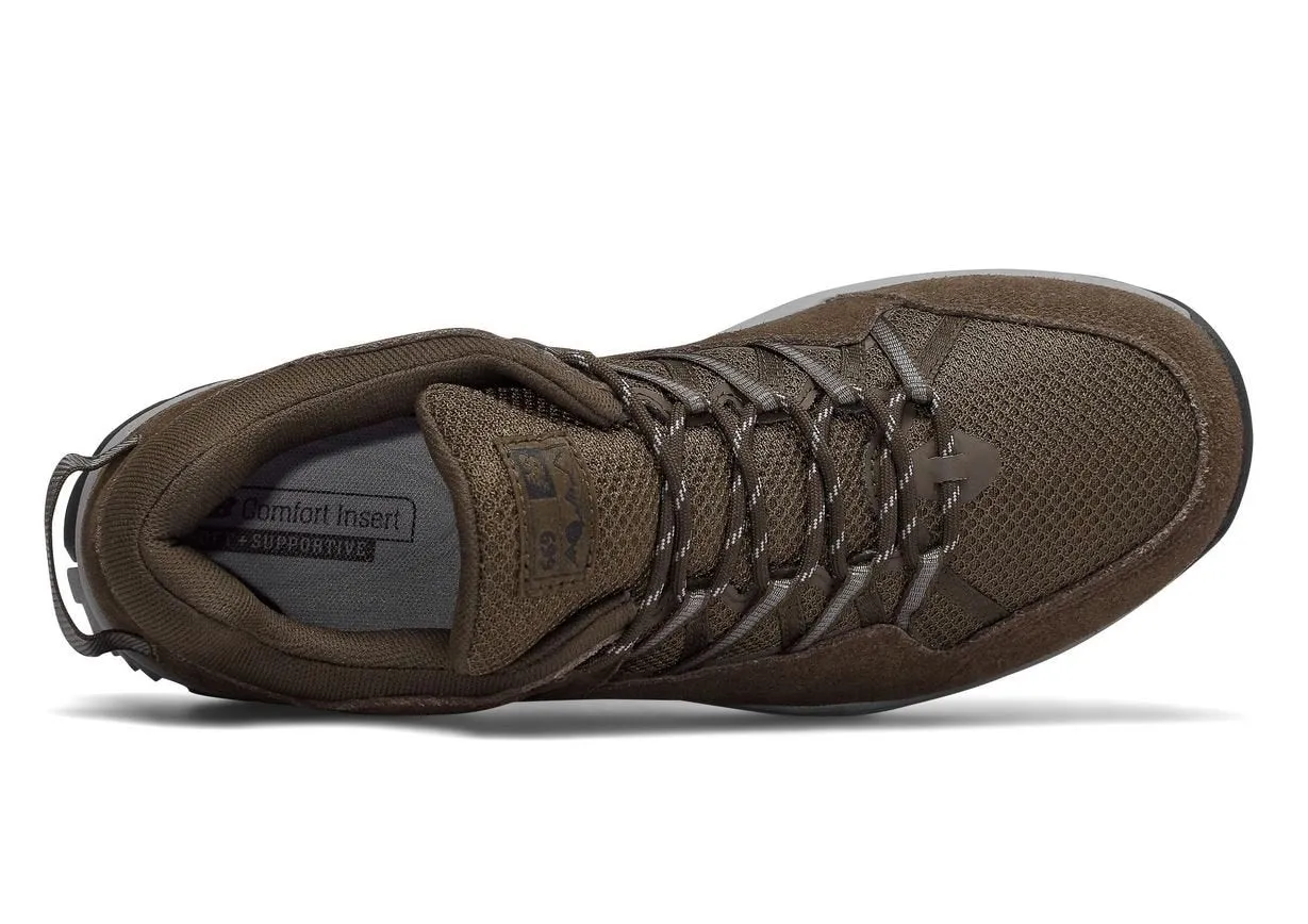 Mens Wide Fit New Balance MW669LC2 Brown Hiking Sneakers