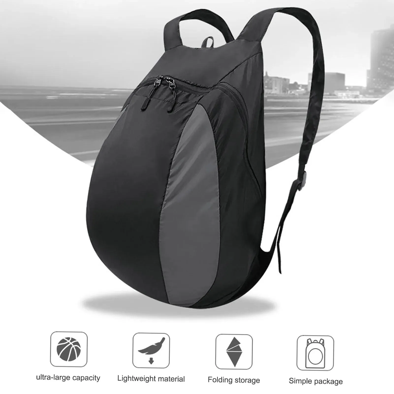 Motorcycle Helmet Backpack Lightweight Storage Carrying Bag for Motorcycle Sport Gym Training Also Fit Basketball Football