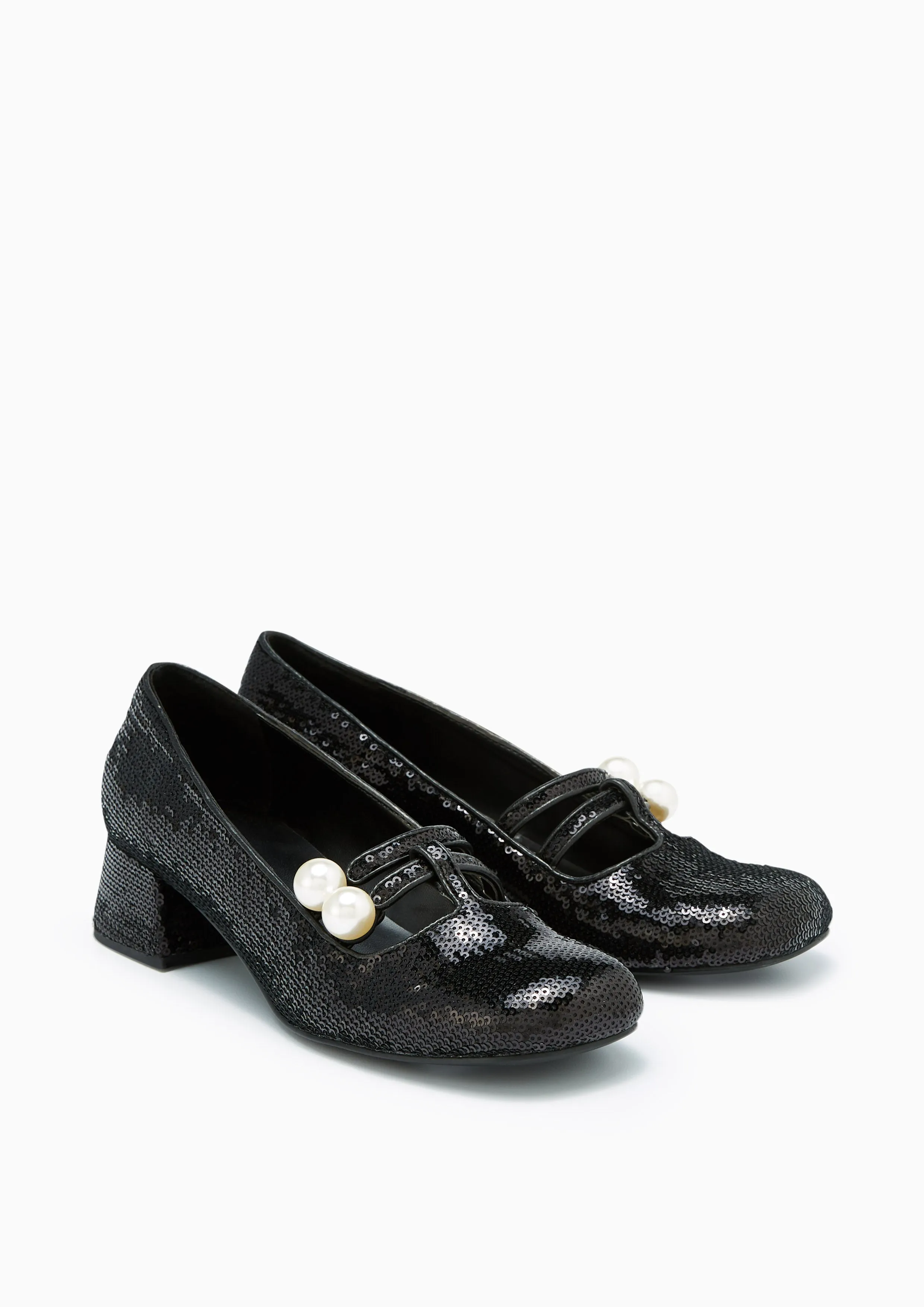 Mux Low Heel Ballerinas - Black